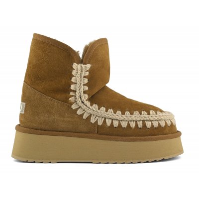 Platform boot suede COG