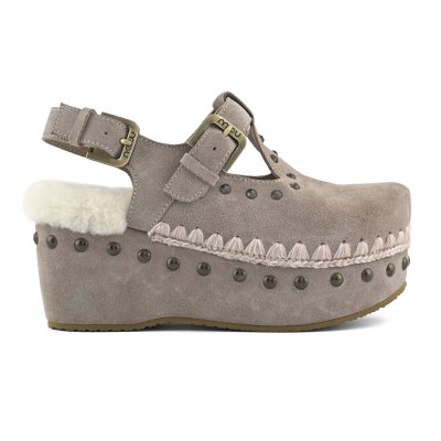 Suede clog with stones GOAT