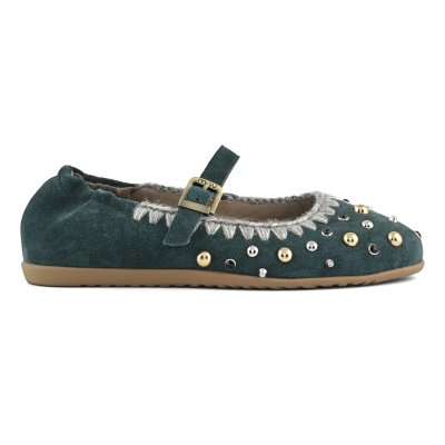 Ballerina studs &amp; stones PINE