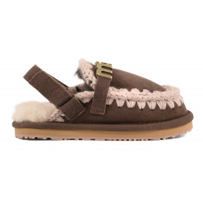 Eskimo Slipper Backstrap Kid MOCHA