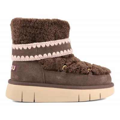 Bounce Boot Curly Sheepskin MOCHA