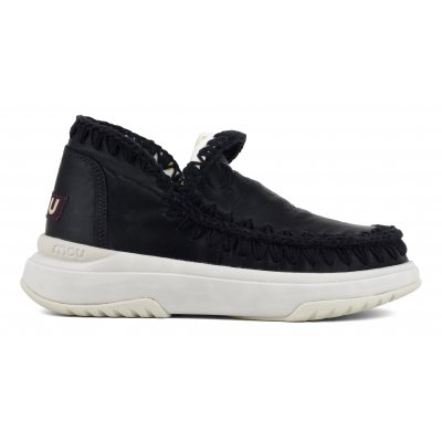Jogger plain leather WRBLK