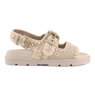 Low bio sandal flower studs CHLK