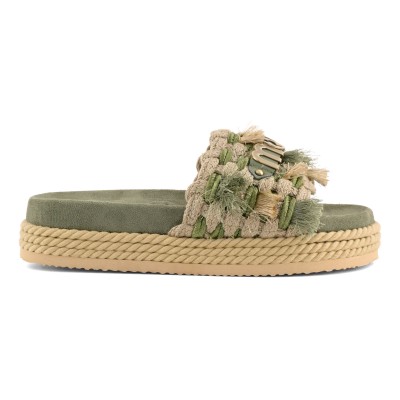 Monoband rope sandal fringes OLI