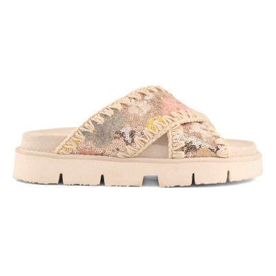 Sequins criss-cross bio sandal SSNUD