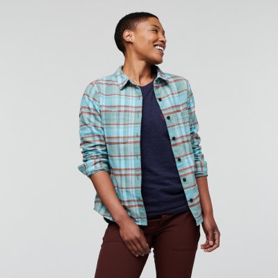 Mero Organic Flannel Shirt Woman BLGP