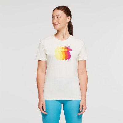 Llama Sequence Organic T-Shirt Woman BONE