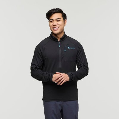Otero Fleece Half-Zip Pullover Man CPBLK