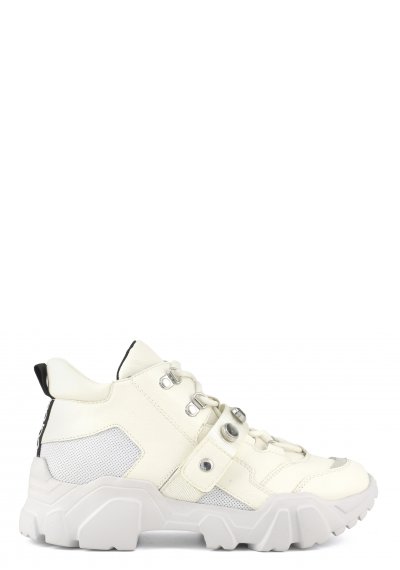 Combat style sneakers with rhinestones