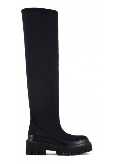 Stretch over-the-knee weltboot