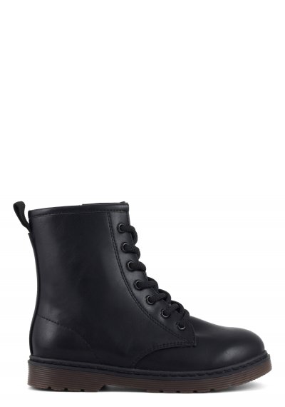 Monocolor ankle boot with laces