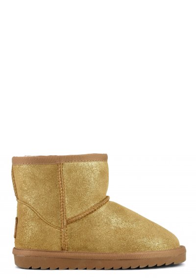 Boot in glitter suede