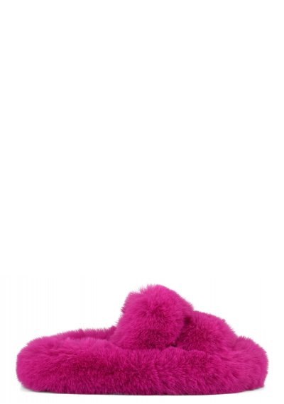 Two-band furry slipper