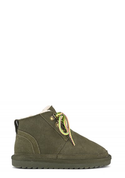 Lace up boot with zip