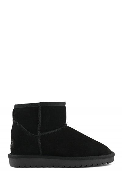 Winter inner wedge boot in cow suede