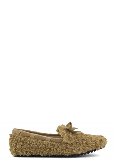 Teddy fur moccasin