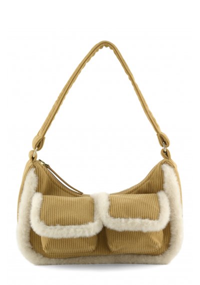 Mini corduroy sherpa bag  