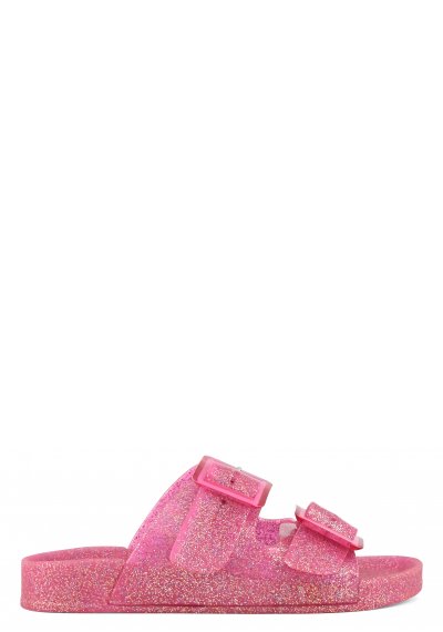 Glittered jelly sandal