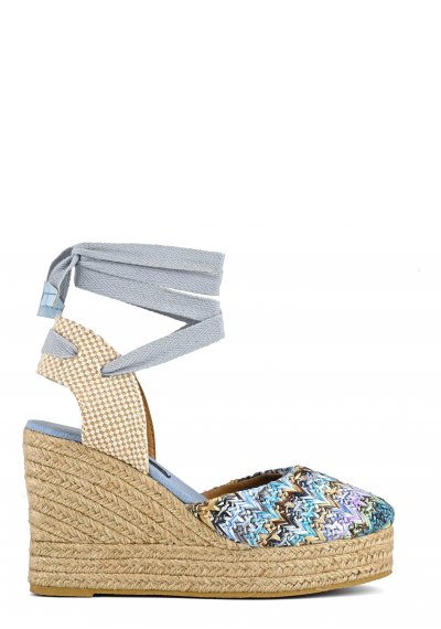 Raffia jute wedge