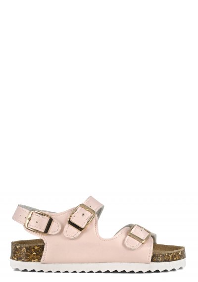 Three-buckles monocolor sandal