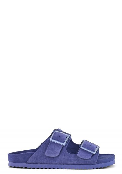 Monocolor suede sandal