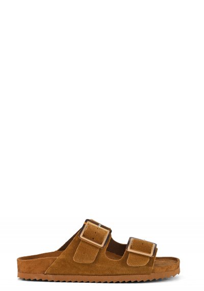 Monocolor suede sandal