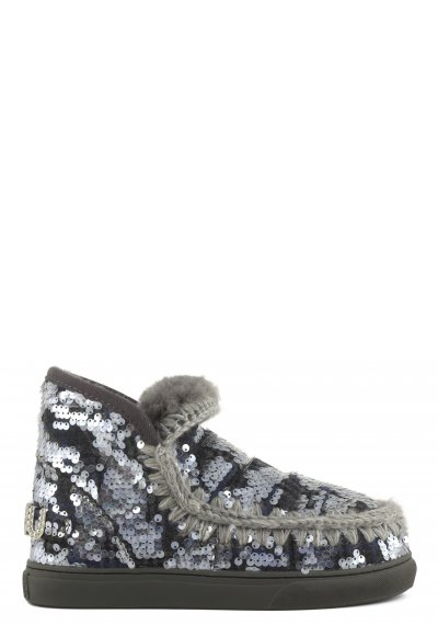 eskimo sneaker wool plaid & sequins TASQBE