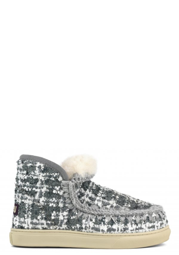 Eskimo sneaker bouclÃ© fabric BOUCGR
