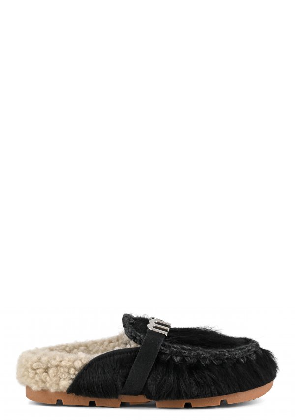 Winter Bio Slide Long Hair Ponyskin LHPBLK