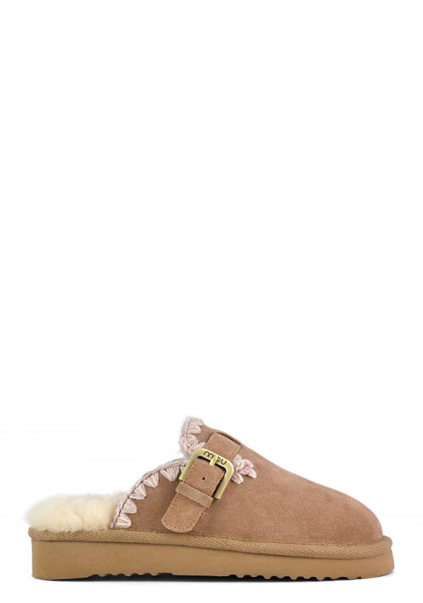 SUEDE SHEEPSKIN CLOG ESKIMO PKBRO