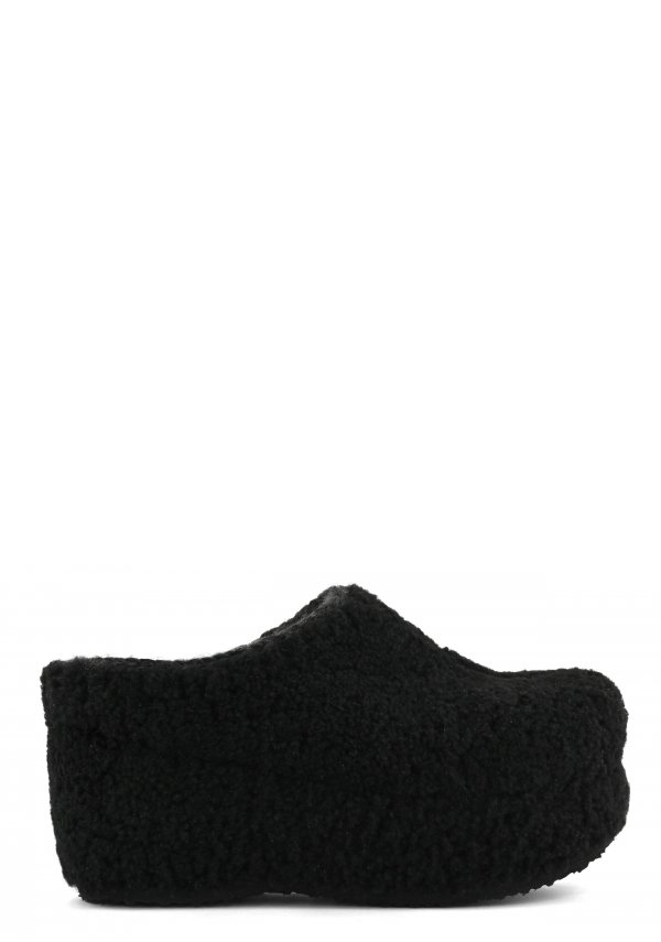 Curly Sheepskin Clog BKBK