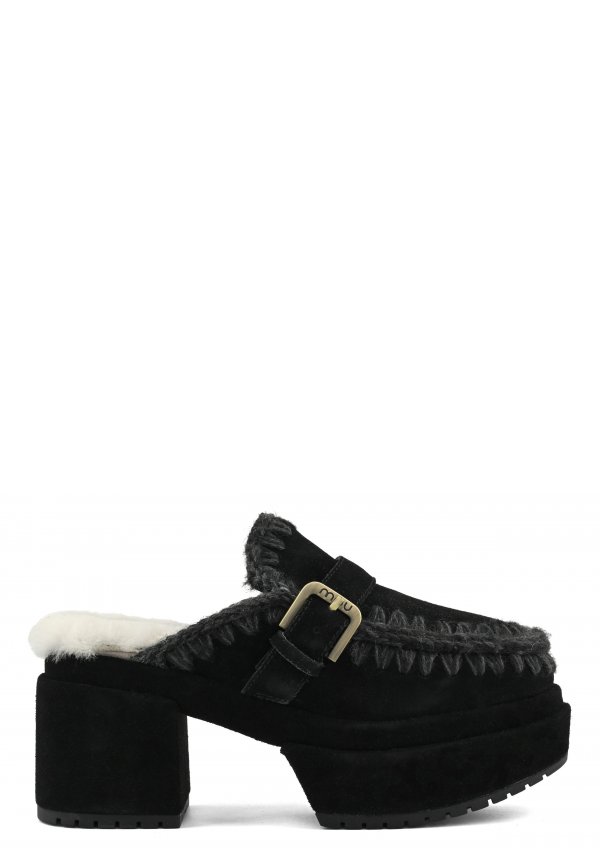 Platform clog with buckle stra BKBK