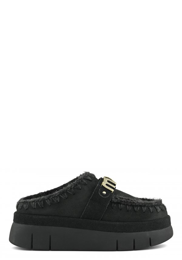 Bounce Welt Clog Suede BKBK