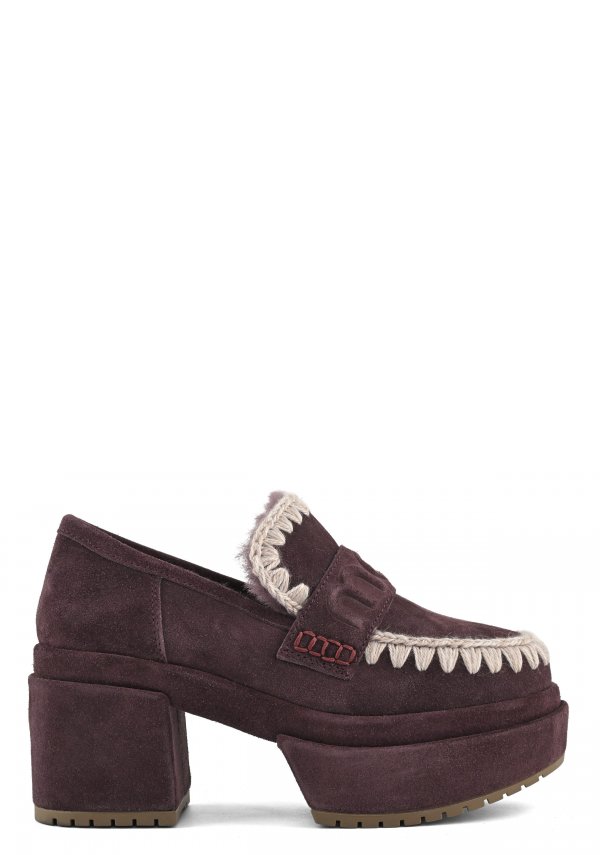 Platform Loafer Suede CAB
