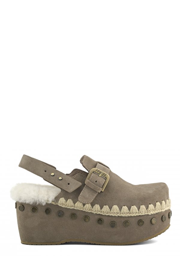 Suede Clog Back Strap ELGRY