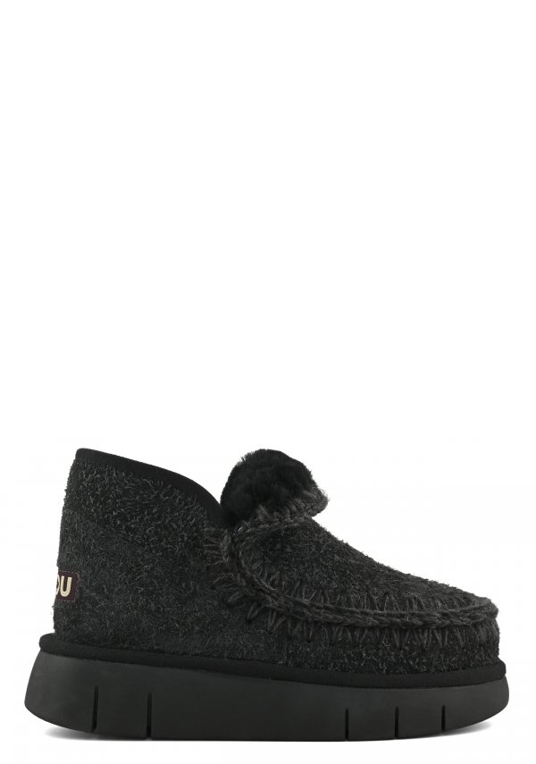 Eskimo Bounce Sneaker Hairy Suede HCBLK