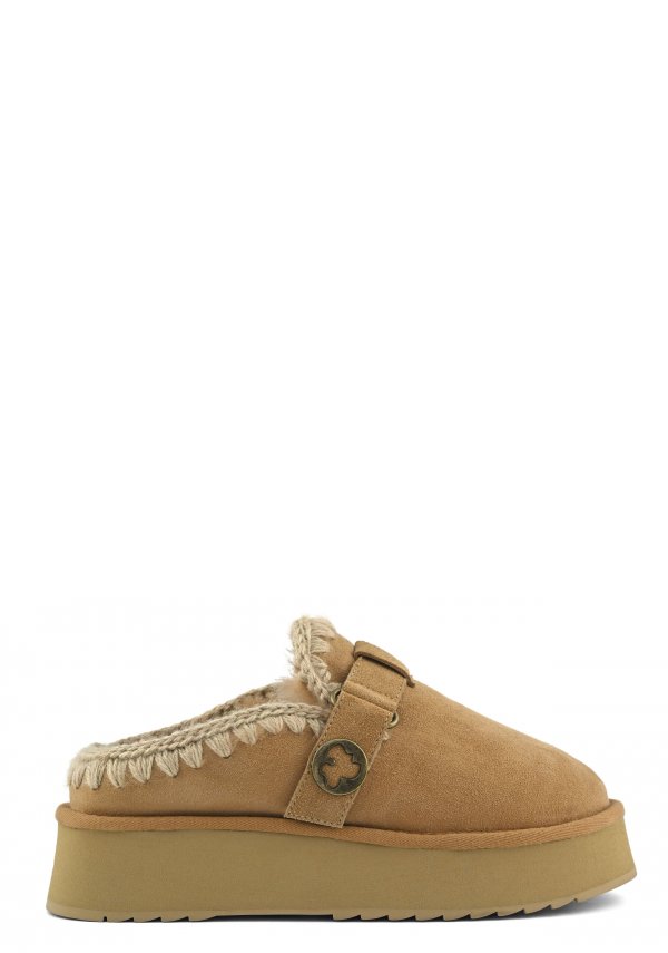 Platform Clog With Buckle Logo SAV