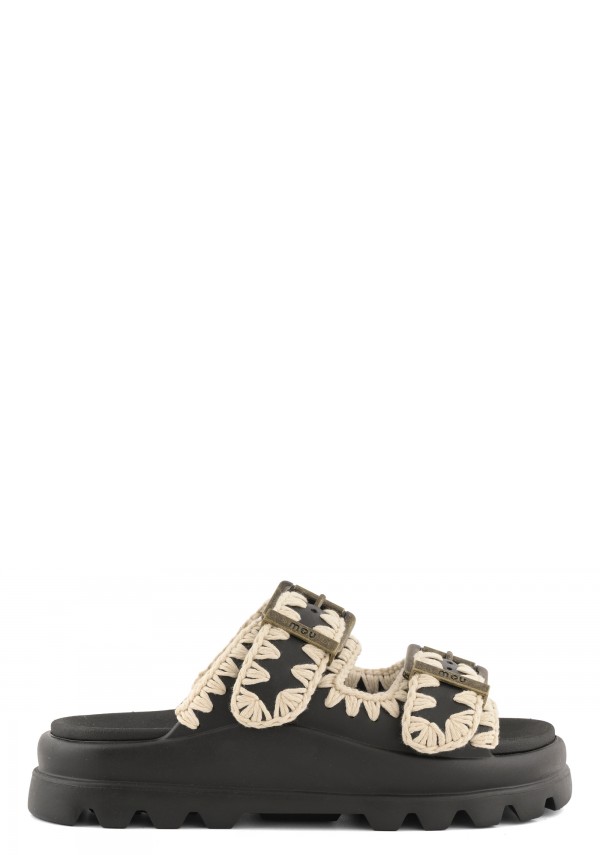 Eva one-piece slide two-buckle BKWH