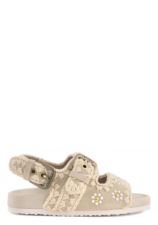 Kid Bio Sandal With Flower Studs CHLK