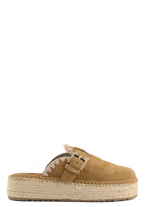 Jute Clog Plain Suede COG