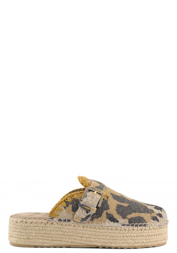 Jute clog camo print HCCOW