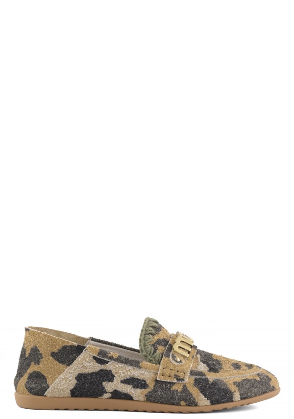 Ballerina camo print suede HCCOW