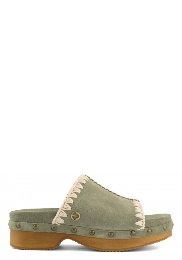 Monoband Low Heel Wood Clog OLI