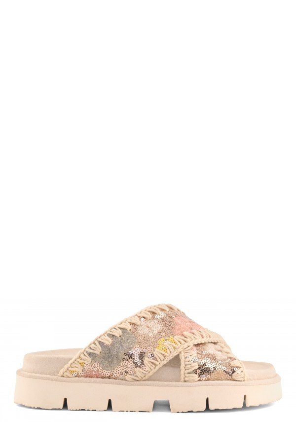 Sequins Criss-cross Bio Sandal SSNUD