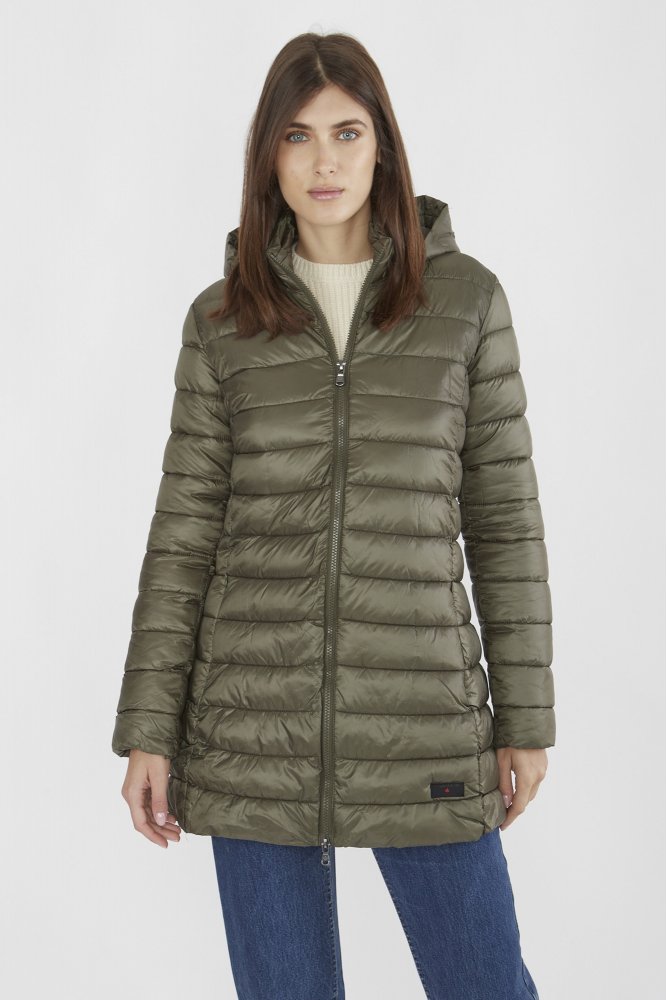 ladies long down coat