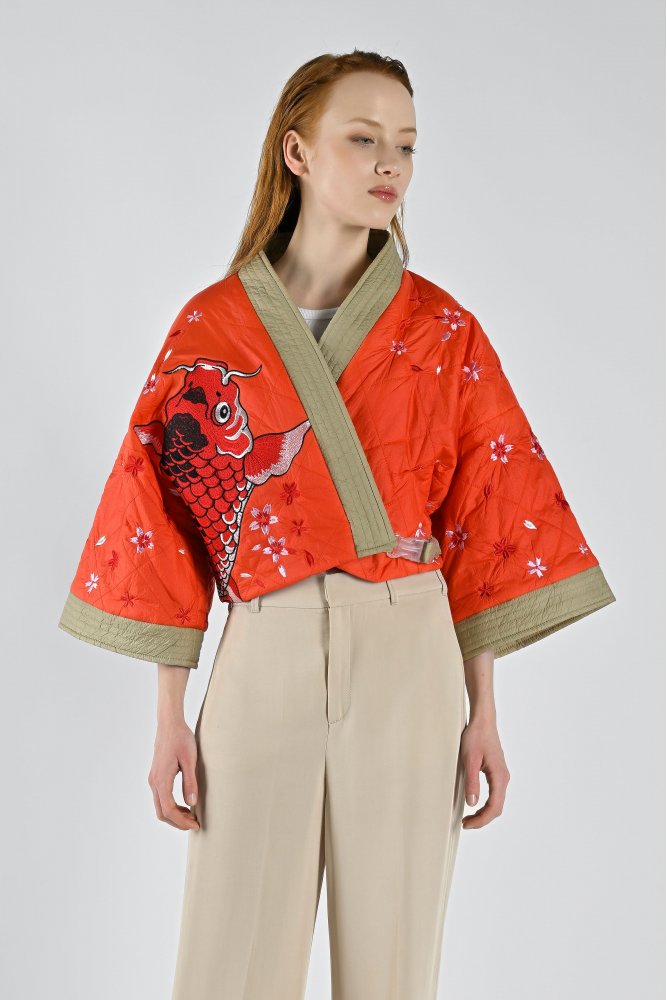 Kimono Zoe Manica Lunga COR
