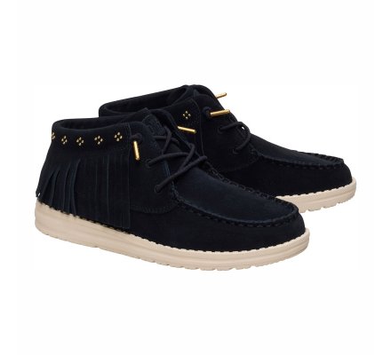 Wendy mid fringe cowgirl suede
