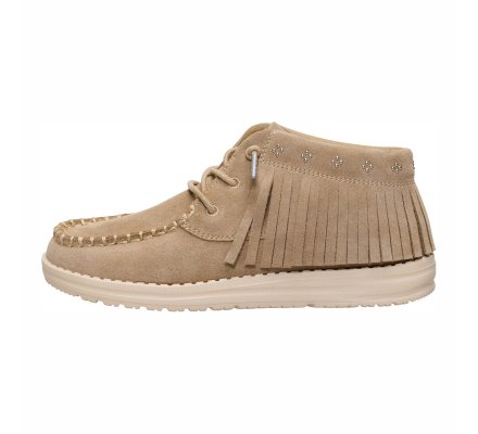 Wendy mid fringe cowgirl suede
