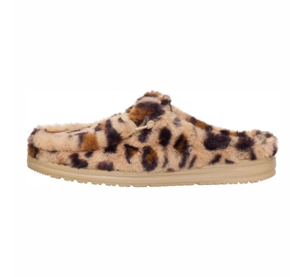 Wendy slipper leo fur