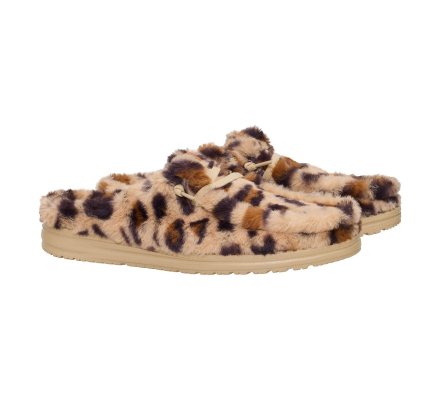 Wendy slipper leo fur